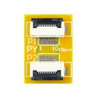 FFC Extension board 10*10pin 0.5mm, (20*14mm, flip)