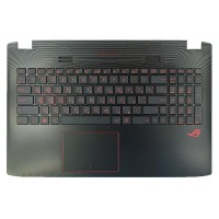 Корпус верхня кришка для Asus GL552JX GL552VL GL552VW GL552VX series, RU/UA, (топкейс з клавіатурою з підсвіткою, 90NB07Z1-R31UA0, C Cover, Original)