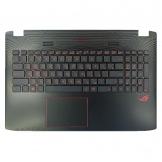 Корпус верхня кришка для Asus GL552JX GL552VL GL552VW GL552VX series, RU/UA, (топкейс з клавіатурою з підсвіткою, 90NB07Z1-R31UA0, C Cover, Original)