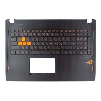 Корпус верхняя крышка для Asus FX60VM FX502VM G502VM GL502VM, RU/UA, (топкейс+клавиатура с подсветкой, 90NB0DR1-R31UA0, C Cover, Original)
