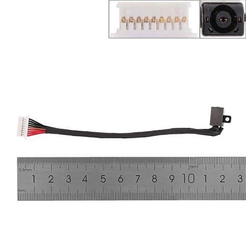 Роз'єм живлення для Dell Inspiron 15 7590 series, (PJ1075, 048JWV, з проводом/кабелем)