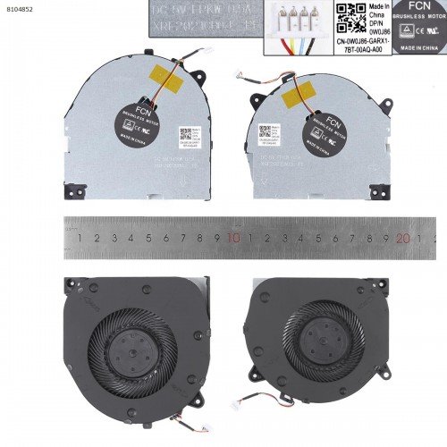 Вентиляторы для ноутбука Lenovo Legion Y540-15IRH Type 81NS 81SX, (5V CPU+GPU fans, 5F10S13886, EG75070S1-1C010-S9A, EG75070S1-1C030-S9A, Аналог)
