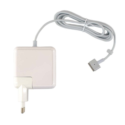 Блок живлення для Apple MagSafe2 14.85V, 3.05A, 45W, білий, Т-подібний роз'єм MagSafe2, з євро-адаптером
