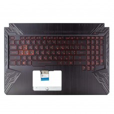 Корпус верхня кришка для Asus FX504GD FX504GE FX504GM series, RU/UA, (топкейс з клавіатурою з підсвіткою, 90NR00J3-R31UA1, C Cover, Original)