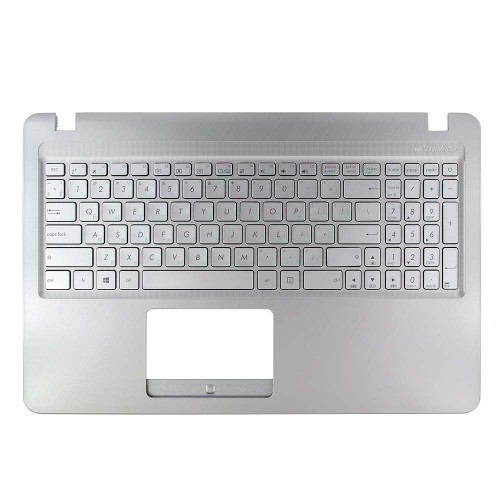 Верхняя крышка для ноутбука Asus A540 F540 K540 R540 X540 series WO/ODD, RU/UA (Silver, топкейс+клавиатура, 90NB0HE6-R30270, C Cover, Original)