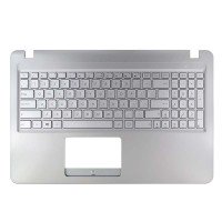 Верхняя крышка для Asus A540 F540 K540 R540 X540 WO/ODD, RU/UA (Silver, топкейс+клавиатура, Original)
