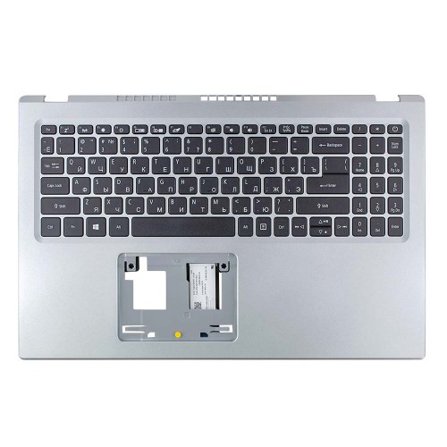 Корпус верхняя крышка для ноутбука Acer Aspire A515-56 series, 6B.A1DN2.037, RU, (Silver, топкейс, с клавиатурой, без тачпада, C Cover, Original)