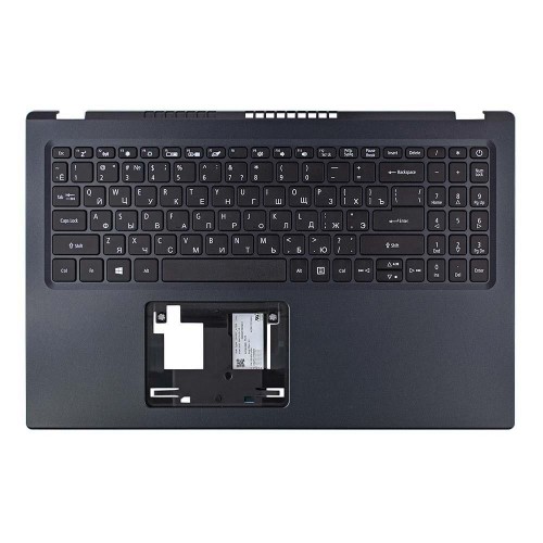 Корпус верхняя крышка для ноутбука Acer Aspire A515-56 series, 6B.A1BN2.005, RU, (Black, топкейс, с клавиатурой, без тачпада, C Cover, Original)