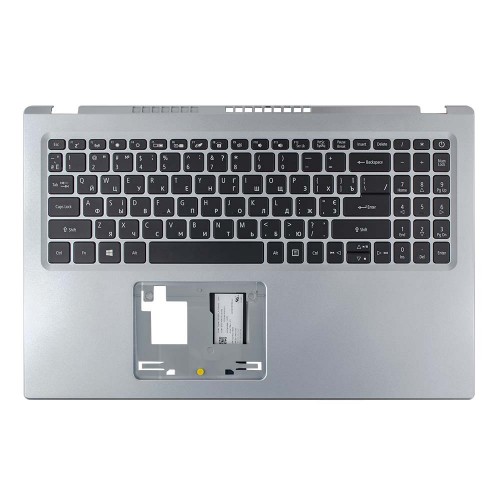 Верхня кришка для ноутбука Acer Aspire A515-56 series, 6B.A1DN2.009, RU/UA, (Silver, топкейс+клавіатура, Backlit, Original)
