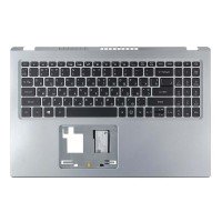 Верхняя крышка для Acer Aspire A515-56 series, 6B.A1DN2.009, RU/UA, (Silver, топкейс+клавиатура, Backlit, Original)