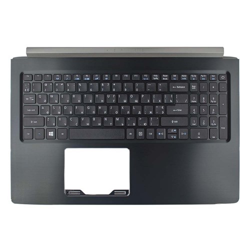 Корпус верхня кришка для ноутбука Acer Aspire A515-41G A515-51G series, RU/UA, (Black, топкейс+клавіатура, C Cover, 6B.GP4N2.009, Original)