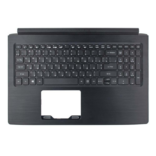 Верхняя крышка для ноутбука Acer Aspire A315-53 A315-53G series, 6B.H18N2.009, RU/UA, (Black, топкейс+клавиатура, C Cover, Original)