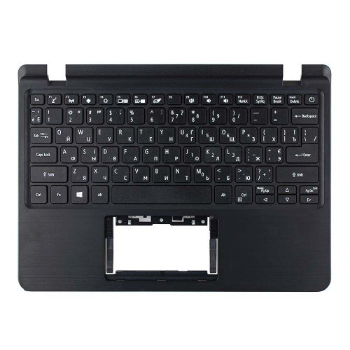 Корпус верхняя крышка для ноутбука Acer Aspire A111-31 series, 6B.GW2N7.031, RU/UA, (Black, топкейс, с клавиатурой, без тачпада, C Cover, Original)