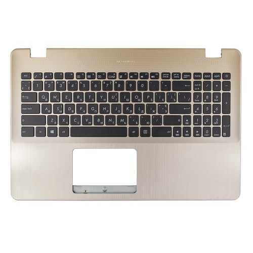 Корпус верхняя крышка для ноутбука Asus A542U F542U R542U X542U series, RU/UA (Gold, топкейс с клавиатурой, 90NB0FD3-R31UA0, C Cover, Original)