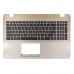 Корпус верхняя крышка для ноутбука Asus A542U F542U R542U X542U series, RU/UA (Gold, топкейс с клавиатурой, 90NB0FD3-R31UA0, C Cover, Original)