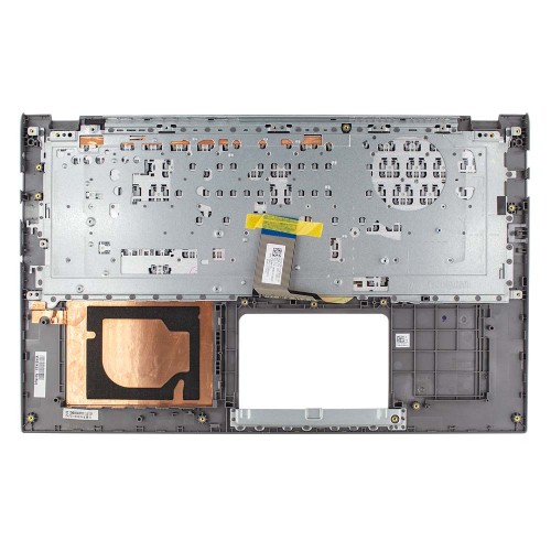 Корпус верхняя крышка для ноутбука Asus A512 F512 K512 S512 X512 series, RU (GREY, топкейс с клавиатурой, 90NB0K93-R31RU0, C Cover, Original)