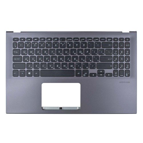 Корпус верхняя крышка для ноутбука Asus A512 F512 K512 S512 X512 series, RU (GREY, топкейс с клавиатурой, 90NB0K93-R31RU0, C Cover, Original)