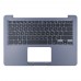 Верхняя крышка для ноутбука Asus A411U F411U K410U S401U X411U S410U, RU/UA, (Grey, топкейс+клавиатура с подсветкой, 90NB0GF2-R32UA0, Original)