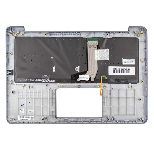 Верхняя крышка для ноутбука Asus A411U F411U K410U S401U X411U S410U, RU/UA, (Grey, топкейс+клавиатура с подсветкой, 90NB0GF2-R32UA0, Original)