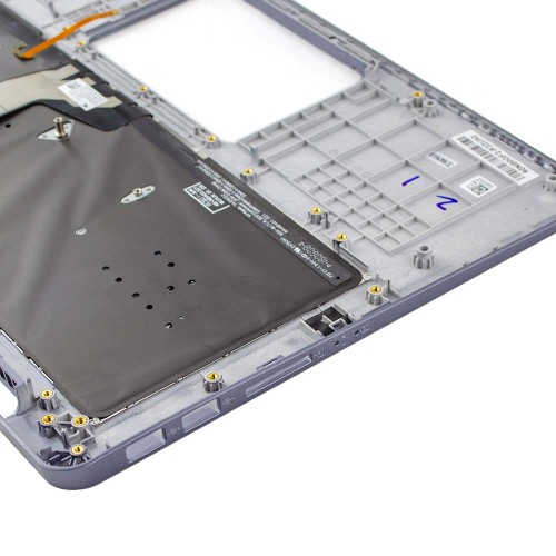 Верхняя крышка для ноутбука Asus A411U F411U K410U S401U X411U S410U, RU/UA, (Grey, топкейс+клавиатура с подсветкой, 90NB0GF2-R32UA0, Original)