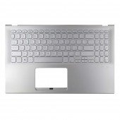 Корпус верхняя крышка для Asus A512 F512 K512 S512 X512 series, RU/UA (Silver, топкейс с клавиатурой, 90NB0K92-R31UA0, C Cover, Original)