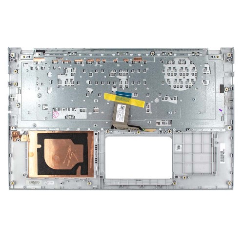 Корпус верхня кришка для ноутбука Asus A512 F512 K512 S512 X512 series, RU/UA (Silver, топкейс з клавіатурою, 90NB0K92-R31UA0, C Cover, Original)