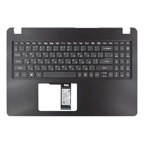 Верхняя крышка для ноутбука Acer Extensa EX215-51 EX215-51K, RU/UA, (Black, топкейс+клавиатура, 6B.EFQN2.009, Original)