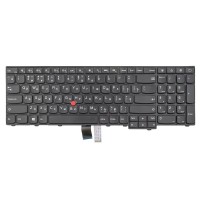 Клавиатура для Lenovo Thinkpad E531 T540 E540 W540 L540 T550 T560 P50S W541 L560 L570, RU, Black (6 креплений)