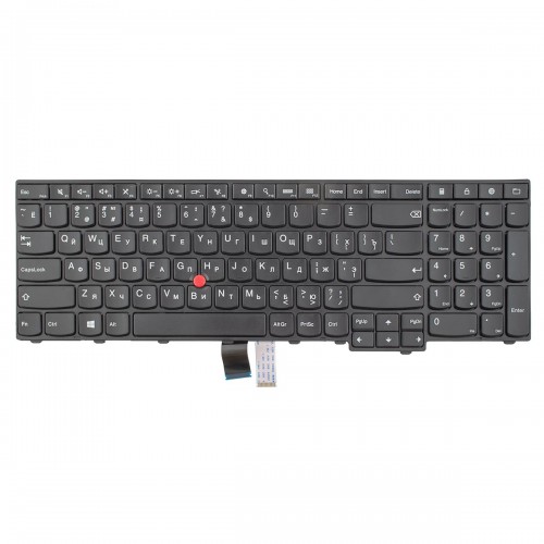 Клавиатура для ноутбука Lenovo Thinkpad E531 T540 E540 W540 T540P L540 T550 T560 W550S P50S W541 L560 L570, RU, Black (6 креплений)
