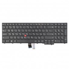 Клавіатура для Lenovo Thinkpad E531 T540 E540 W540 L540 T550 T560 P50S W541 L560 L570, RU, Black (6 кріплень)