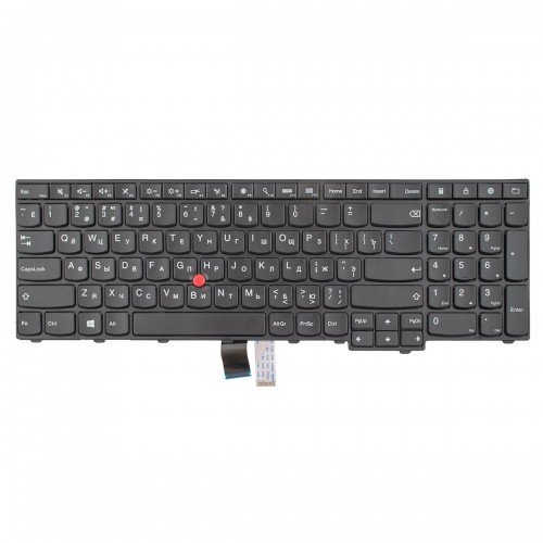 Клавіатура для ноутбука Lenovo Thinkpad E531 T540 E540 W540 T540P L540 T550 T560 W550S P50S W541 L560 L570, RU, Black (6 кріплень)
