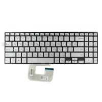Клавиатура для Asus ZenBook Flip 15 Q505UA Q505UAR Q525UA Q525UAR UX561UA UX561UAR, RU/UA, (Silver, з підсвіткою, Original)