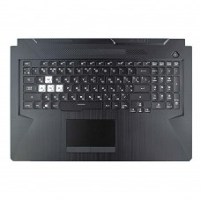 Корпус верхняя крышка для Asus TUF Gaming FA706IU FX706IU TUF706IU TUF766IU, RU/UA (топкейс с клавиатурой с RGB подсветкой, 90NR03K1-R32UA0, C Cover, Original)