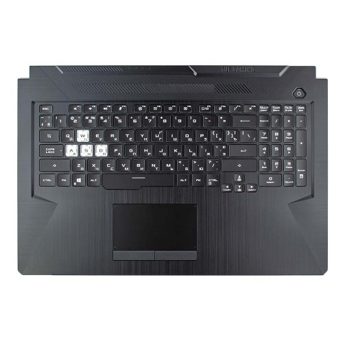 Корпус верхня кришка для ноутбука Asus TUF Gaming FA706IU FX706IU TUF706IU TUF766IU, RU/UA (топкейс з клавіатурою с RGB підсвічуванням, 90NR03K1-R32UA0, C Cover, Original)