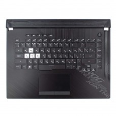 Корпус верхняя крышка для Asus ROG G512LW G512LWS G512LU G512LV series, RU/UA (топкейс с клавиатурой с RGB 4-Zone подсветкой, 90NR0341-R34UA0, C Cover, Original)