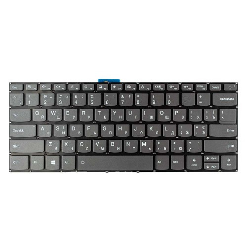 Клавіатура для ноутбука Lenovo IdeaPad 320-14ISK 320S-14IKB 320S-14IKBR S130-14IGM Type 81J2, RU/UA, (сіра, з підсвіткою, Original)