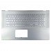 Корпус верхня кришка для ноутбука Asus K712EA R710EA S710EA S712EA S712EAM X712EA, RU/UA, Silver, (топкейс з клавіатурою, 90NB0TW1-R30UA0, C Cover, Original)