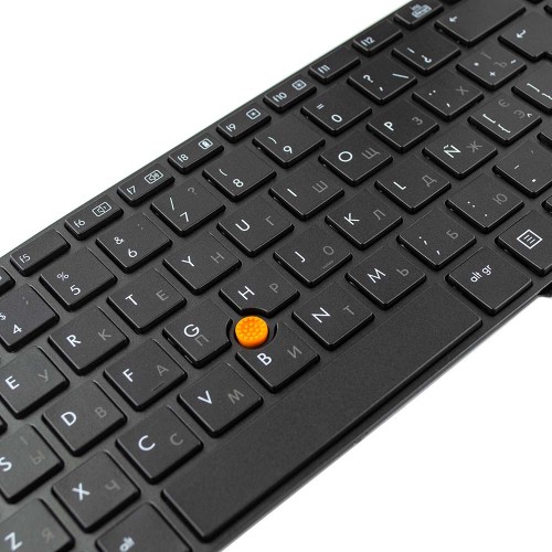 Клавіатура для ноутбука HP EliteBook 8560W 8570W, RU/UA, (сіра, з поінтстиком, Original)