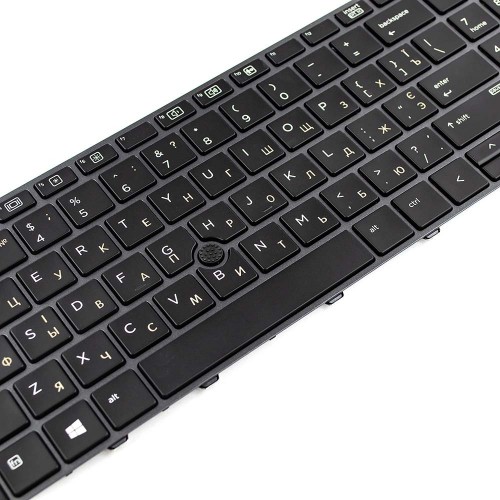 Клавіатура для ноутбука HP EliteBook 755 G3 850 G3 850 G4 ZBook 15u G3 G4, RU/UA, (з трекпоінтом, 822579-251, 821156-251, Original)