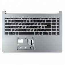 Верхняя крышка для Acer Aspire A515-55 A515-55G, RU/UA, (Silver, топкейс+KB, Backlit, 6B.HSPN7.032, Original)