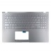 Корпус верхняя крышка для ноутбука Asus A509DA D509DA F509DA M509DA R509DA S509DA X509DA, RU/UA, (Silver, топкейс с клавиатурой с подсветкой, 90NB0P51-R32UA0, C Cover, Original)