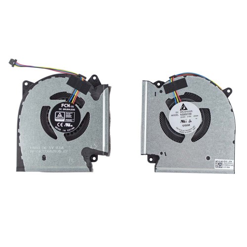 Вентиляторы для ноутбука Asus G513I G513Q G713I G713Q series, (DC 5V, 13NR0510P02011, 13NR0510P01021, 13NR0510P01011, пара, CPU+GPU, Original)