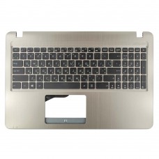 Верхняя крышка для Asus A540L F540L K540L R540L X540L X540SA без ODD, RU/UA (Gold, топкейс+клавиатура, Original)