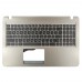 Верхняя крышка для ноутбука Asus A540L F540L K540L R540L X540L X540SA series, без ODD, RU/UA (Gold, топкейс+клавиатура, 90NB0B11-R30660, Original)