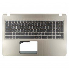 Верхня кришка для Asus A540L F540L K540L R540L X540L X540SA, без ODD, RU/UA (Gold, топкейс+клавіатура, Original)