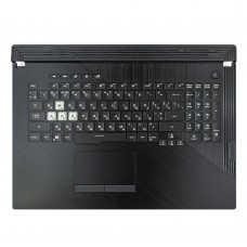 Верхняя крышка для Asus ROG Strix G731GT G731GU , RU/UA, (Black, топкейс+клавиатура, 8pin Backlit, Original)