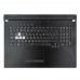 Верхняя крышка для ноутбука Asus ROG Strix G731GT G731GU , RU/UA, (Black, топкейс+клавиатура, 8pin Backlit, 90NR01T3-R37UA1, Original)