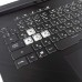 Верхняя крышка для ноутбука Asus ROG Strix G731GT G731GU , RU/UA, (Black, топкейс+клавиатура, 8pin Backlit, 90NR01T3-R37UA1, Original)