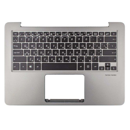 Корпус верхня кришка для ноутбука Asus UX310UA UX310UQ UX410UA UX410UQ series, RU/UA, (Gray, топкейс з клавіатурою з підсвіткою, 90NB0CJ1-R31UA0, C Cover, Original)