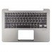 Корпус верхня кришка для ноутбука Asus UX310UA UX310UQ UX410UA UX410UQ series, RU/UA, (Gray, топкейс з клавіатурою з підсвіткою, 90NB0CJ1-R31UA0, C Cover, Original)